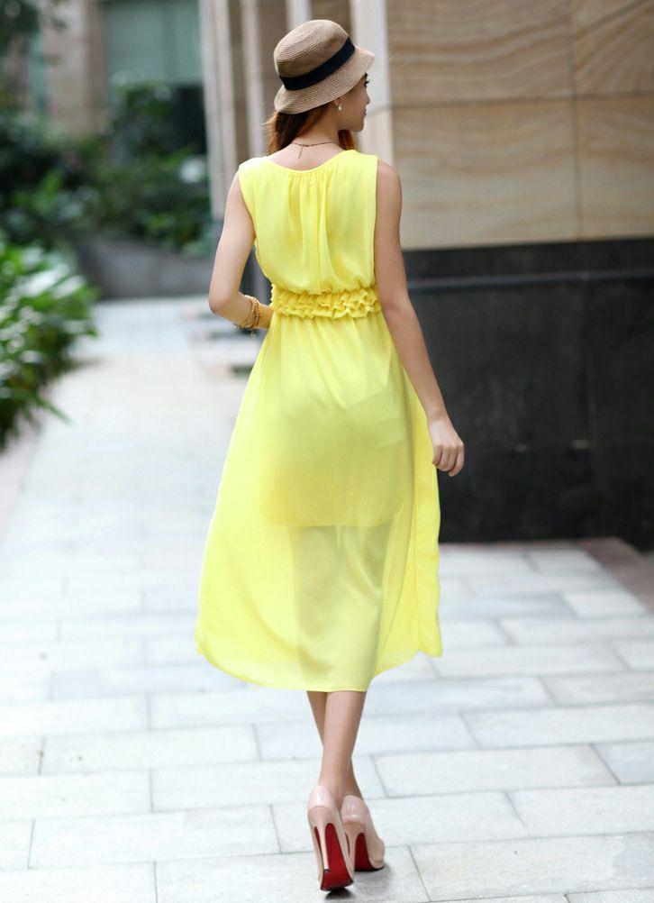 小姐姐连衣裙美女清秀, 别有一番韵味！