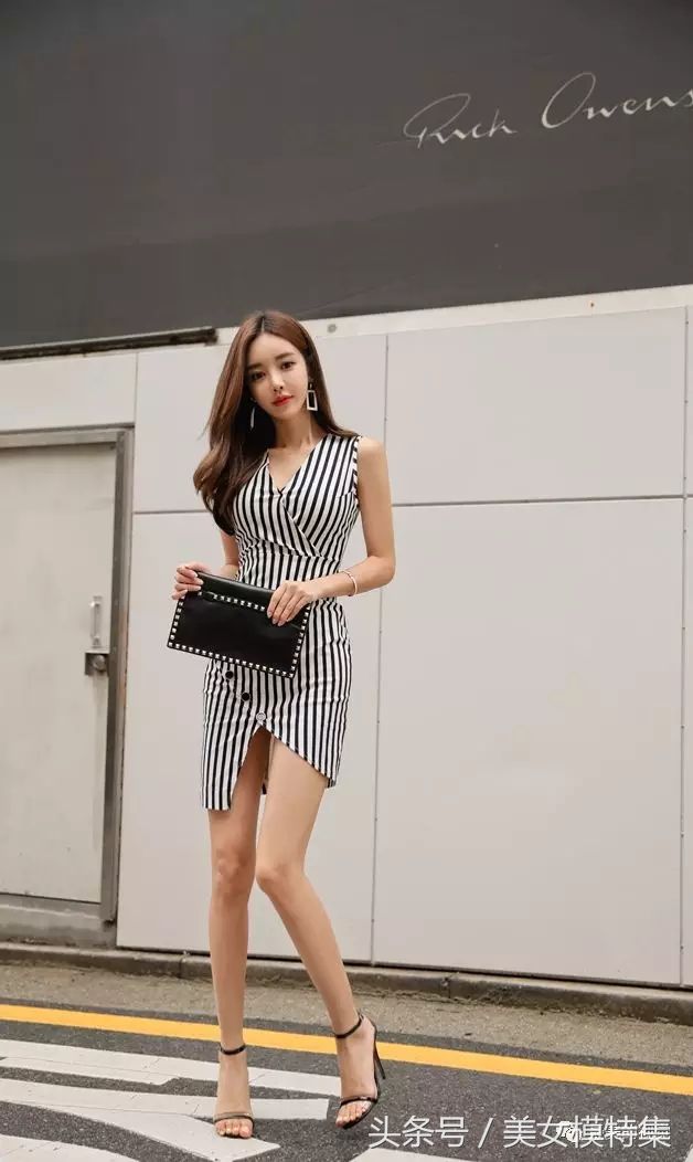 女神孙允珠,修身包臀曲线连衣裙