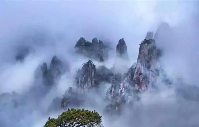  『一幅幅』在雨里，三清山幻化成一幅幅水墨丹青…