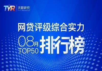 8月网贷评级综合实力TOP50排行榜