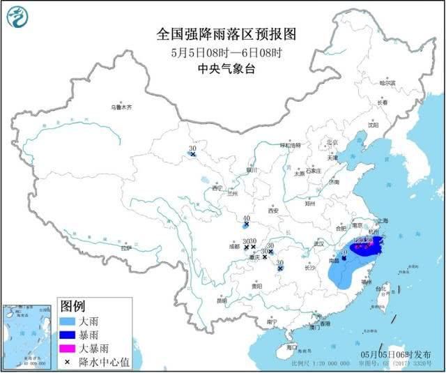  【预报】立夏还变冷了？新冷空气又来了，浙江预报有两个120毫米大暴雨点