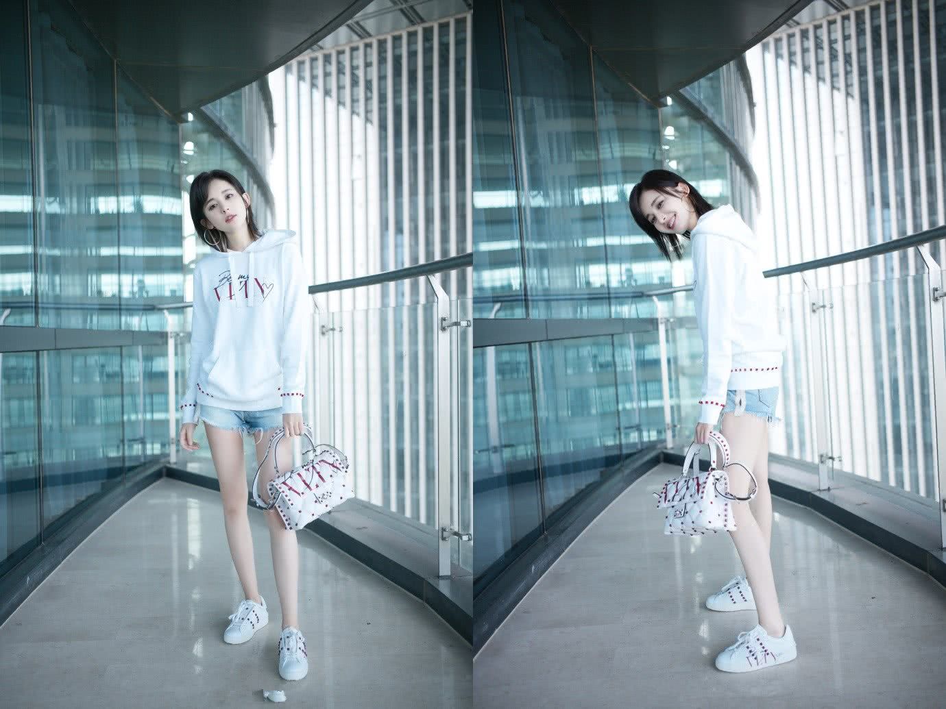 古力娜扎又瘦了!这么小的短裤都穿不满，网友:看着都羡慕!