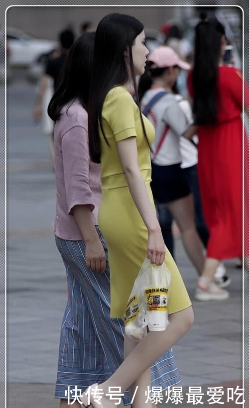  [面料]小姐姐荧光黄的连衣裙火了，独特版型和面料，显东方女人气质美！