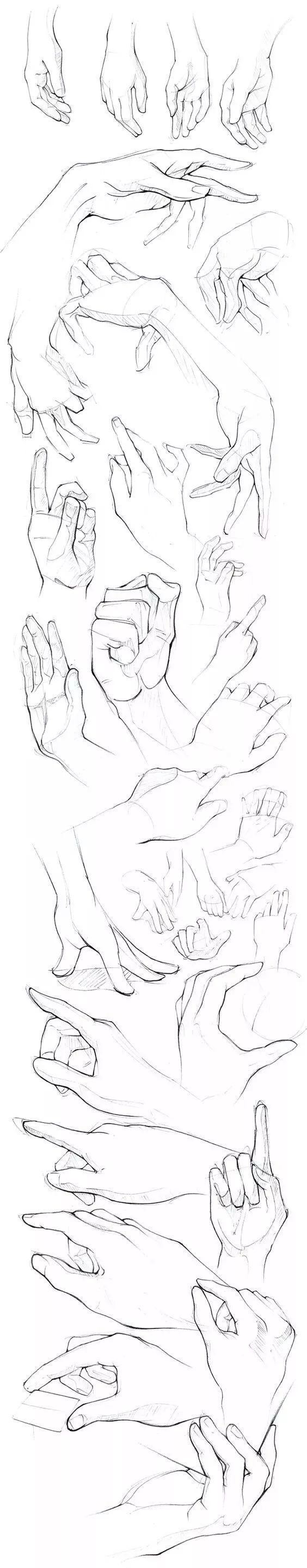  [素描]素描｜360度手部素描干货，值得你收藏！
