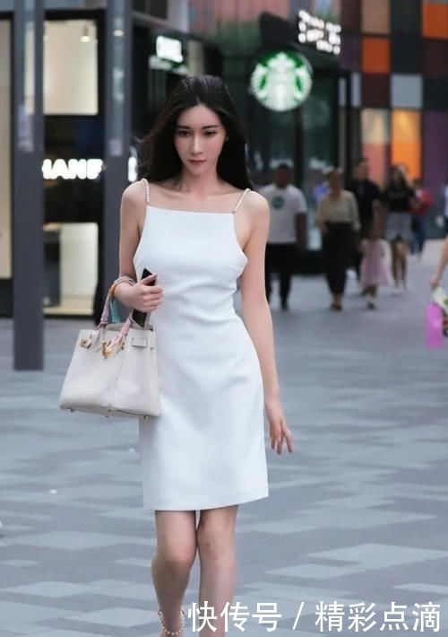 【干净】白色连衣裙,穿搭干净靓丽,彰显东方女性成熟魅力!