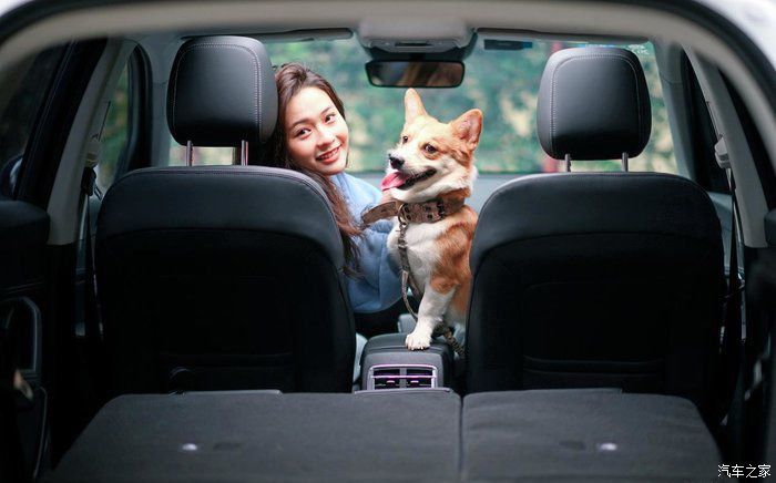「Pro」开着宋Pro与老婆去遛狗,春暖花开,美好生活在身旁