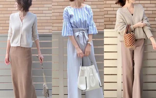  素雅：学习通勤风的日本时尚辣妈学穿搭,简约素雅,还知性优雅有女人味