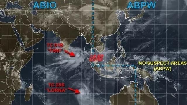 印度洋气旋风暴法尼加强了！5月3日有望达到15级，相当强台风