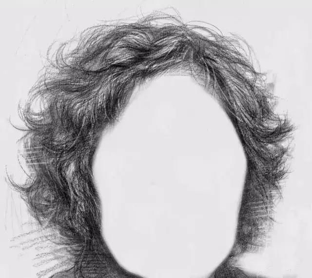 素描头像中头发的处理技巧