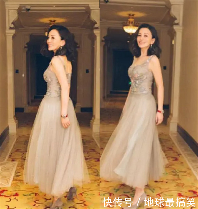 48岁雪姨不服老，穿仙女裙好似20岁少女，网友：吃了防腐剂吧