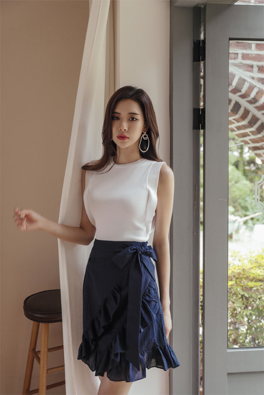 烟波布里斯托尔百褶边裙