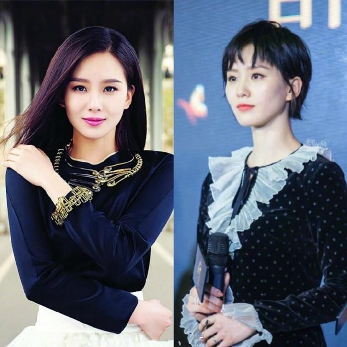 当红女星长发与短发对比，郑爽第二刘亦菲垫底，第一让人心服口服