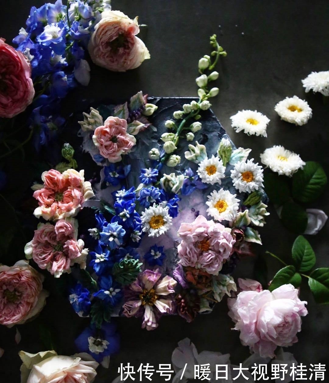  『制作』她做的鲜花蛋糕太撩人，看完后全世界都惊艳了