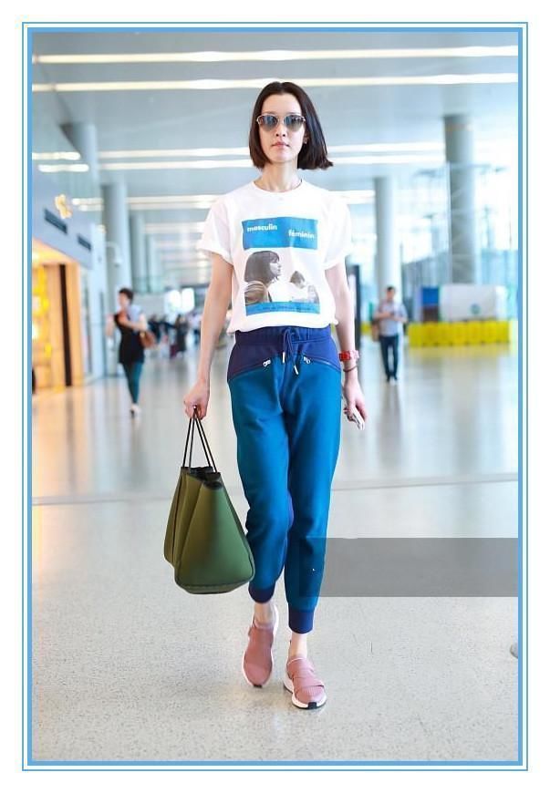 没杜鹃的气质真别穿束脚运动裤，否则像林允一样穿成睡裤就尴尬了