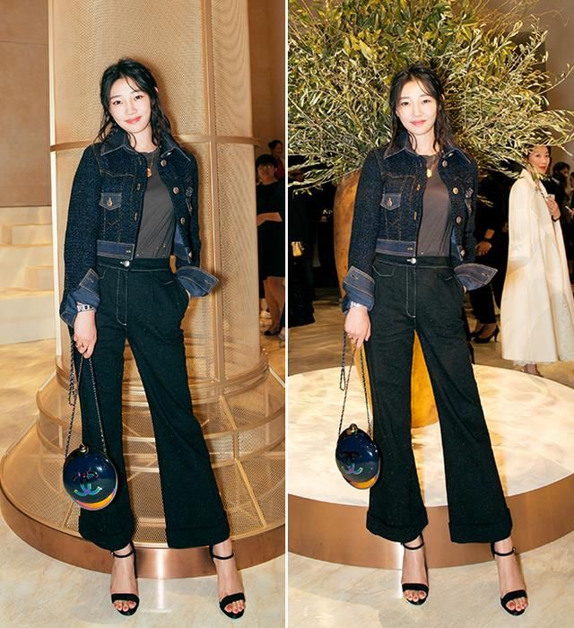 JENNIE撞衫大一轮的白百何,网友:年轻在时尚面前不见得是优势