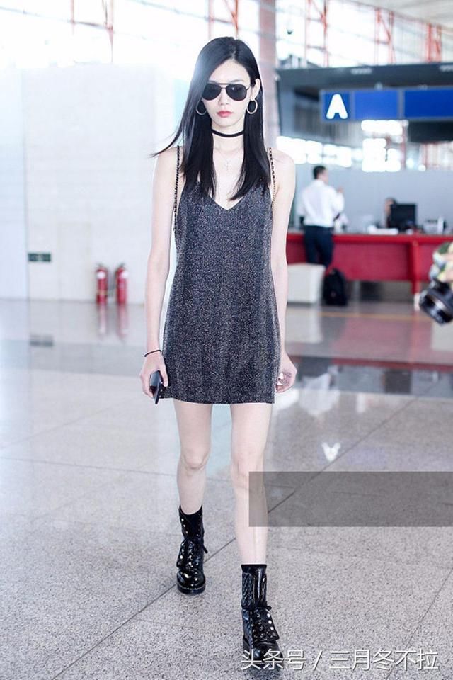 奚梦瑶的亮片裙遭遇迪丽热巴的亮片裙，网友:到底是超模啊，牛