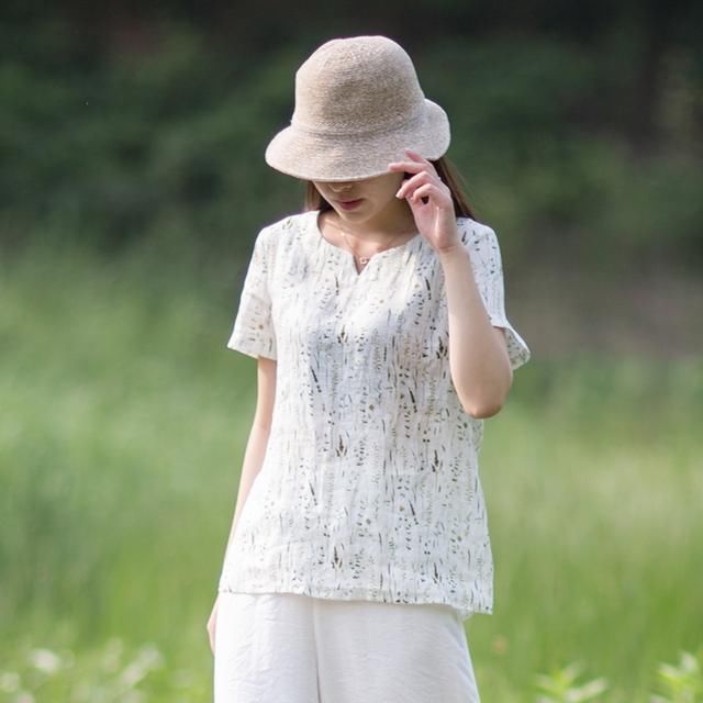 清新亚麻文艺衫，清凉色，让简单和美好每天伴随你