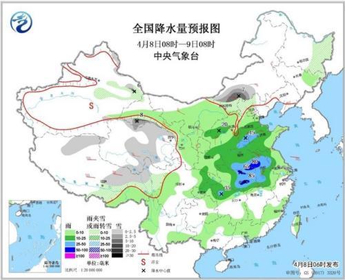 全国多地将出现断崖式降温超10℃ 中东部大范围雨雪开启
