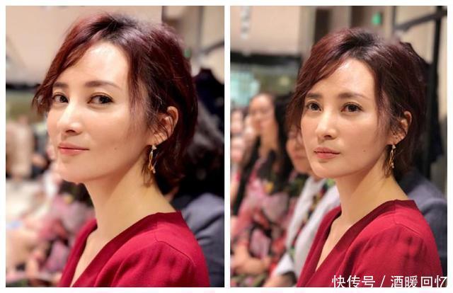 孙俪和蒋勤勤同是短发女神, 两人同框往那一站, 气质差距一目了然