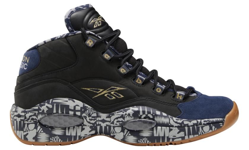  【点缀】街头感十足的涂鸦点缀，Reebok Question Mid 新配色亮相