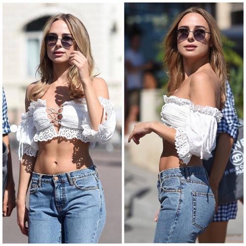 性感小野猫Kimberley Garner海滩照美出新高度，网友：颜好会穿！