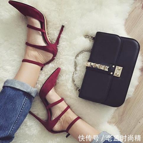  「尖头」尖头绑带系高跟鞋，时尚又女人味十足，彰显轻熟女的魅力