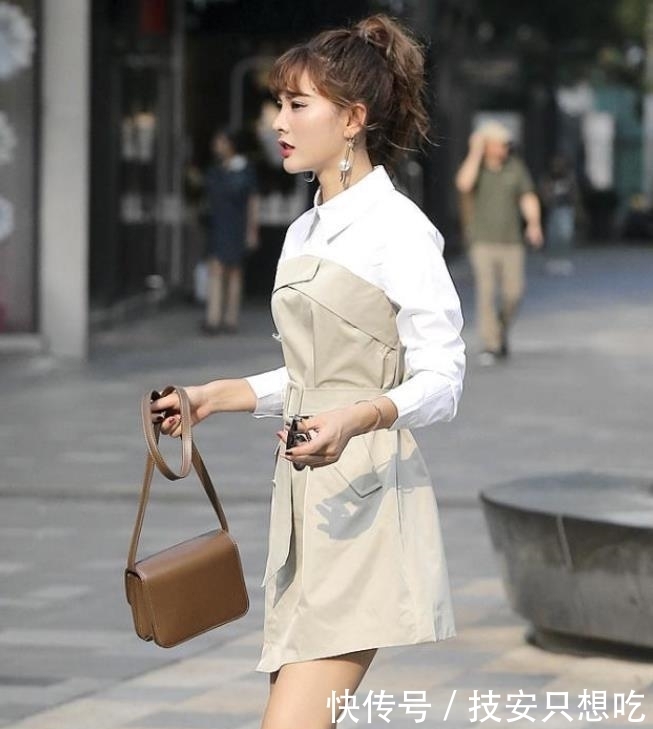  短裤：美女街拍靓丽可爱的小姐姐，时尚短裤的穿搭，青春范儿十足