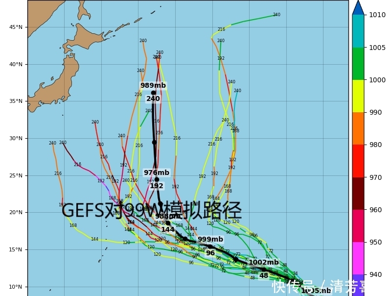 5号台风丹娜丝路径“大调整”！或兄弟要来了，90W和99W同时出现