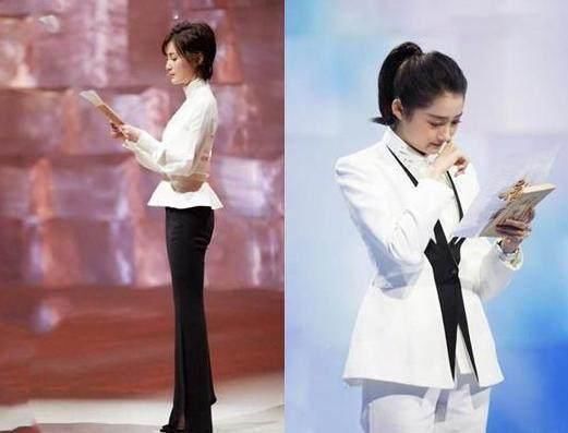 蒋勤勤关晓彤同台，看了照片终于知道微胖与苗条的差距!