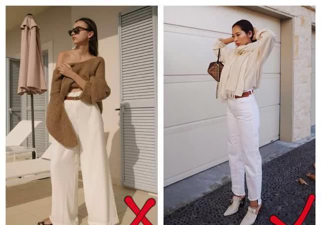  「选对」如何让“白裤子”不显胖？选对“裤型”是关键，看你选对了吗？