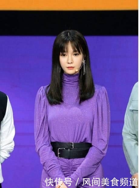 勾勒@海涛太有福了，31岁沈梦辰腰臀比好完美！一袭流光紫裙勾勒好身材