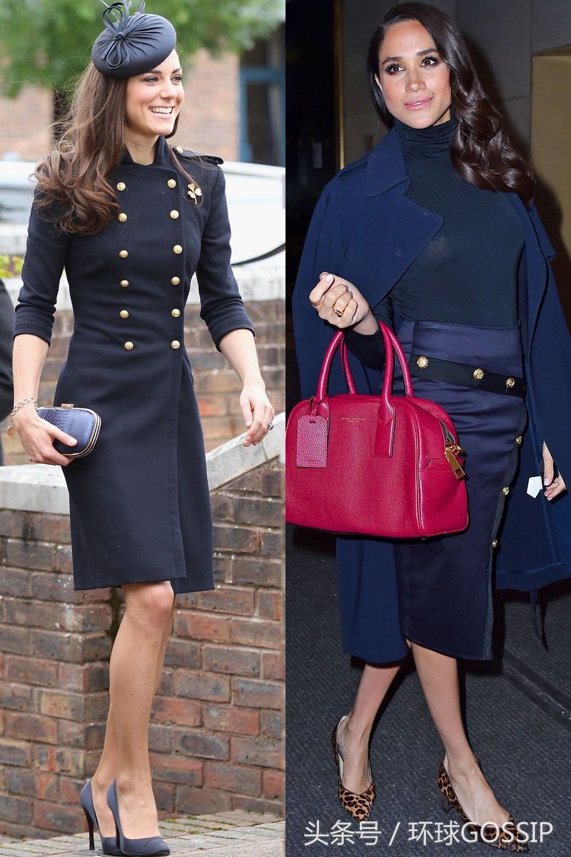 梅根和凯特王妃“疑似撞衫”很多次，果然是英国王室好姐妹