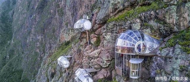 悬崖上的酒店:想入住要攀岩或吊索才行,住一晚2千还要排队!