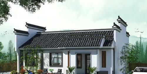  [徽派]农村自建徽派平房，面宽14.1米，3室1厅，灵韵秀气，住着也挺美