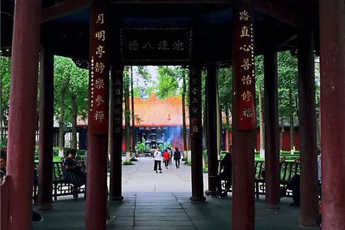 成都这座寺庙规模宏大声誉极高，虽然立于市区，却没有被商业化