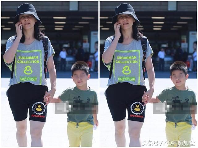 43岁胡可素颜简装渔夫帽，清爽自在减龄不止10岁，网友：好妈妈