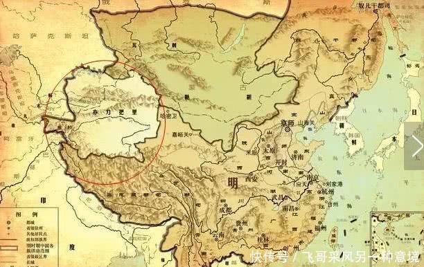 明朝的地图,为啥出现了亦力把里?政治智慧!
