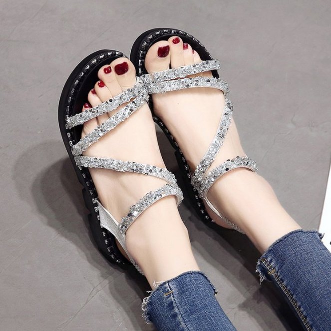 老婆穿高跟总崴脚!这不七夕了，为她备一款舒适漂亮仙女鞋，美呆