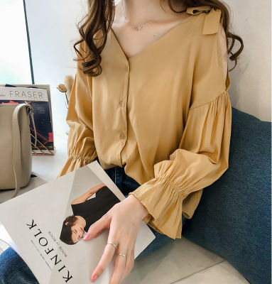 金秋老婆穿这样一件宽松文艺棉麻衫洋气显瘦，比真丝裙好看多了