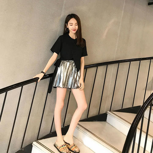 虽然我矮,但是穿的好看!夏季穿这短裤套装,没人信我不到1米6