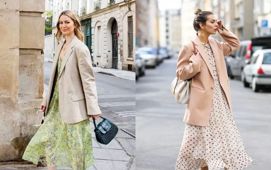  搭配碎花裙：春日清风徐来,碎花裙扬起裙摆美得刚刚好~