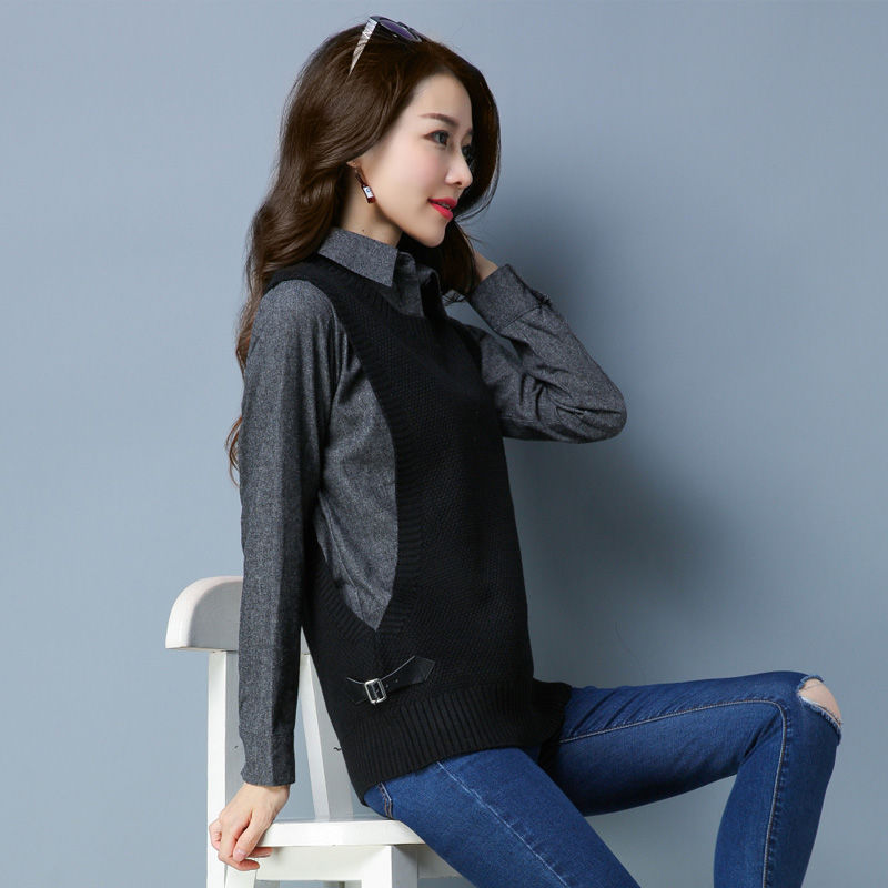 头次见,比卫衣还洋气的针织衫搭小脚裤,老婆穿了,美嫩的不得了