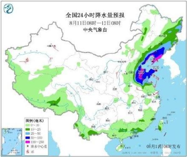 台风利奇马 将致山东暴雨持续48小时？今天大范围强降雨持续，但