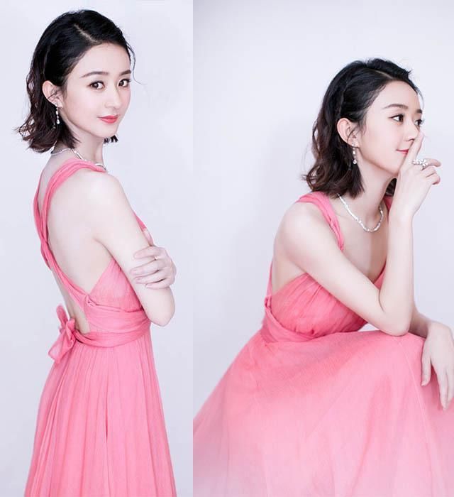 女神都爱真空露背装，杨幂性感，赵丽颖俏皮，看到热巴我傻眼了!