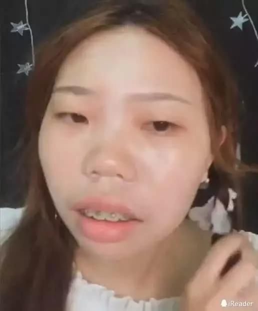 抖音女神为拍视频，脸皮都不要了，卸妆之后，一股凉气直击天灵盖