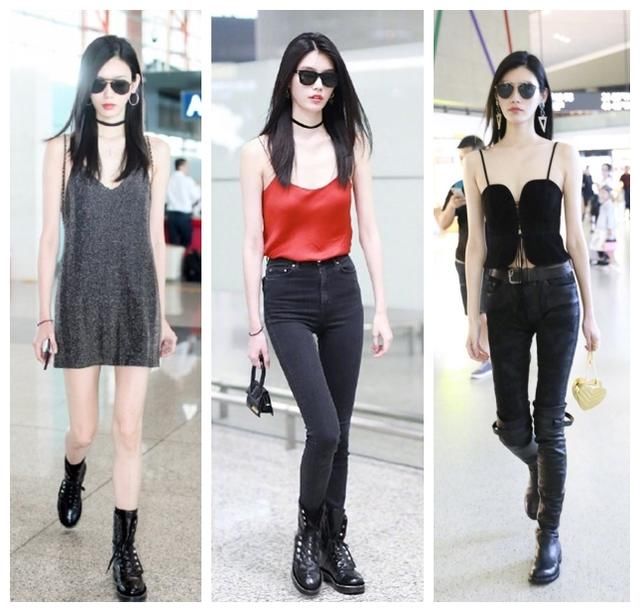 奚梦瑶不穿吊带改穿豹纹衫？与金泰妍撞上才发现超模气场这么强！