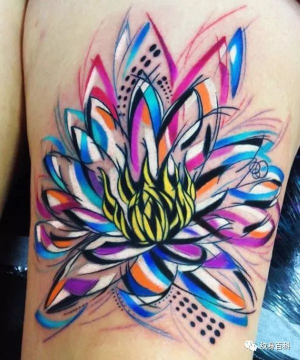 这些水彩纹身，容易把眼睛看花，你敢不敢看?