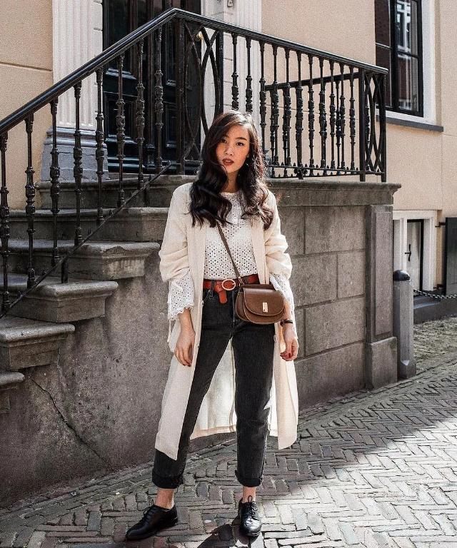 运动鞋■腿粗身高158cm，却靠穿搭增高10cm+！轻熟风的样板教材来了！，史上最省钱亚裔博主