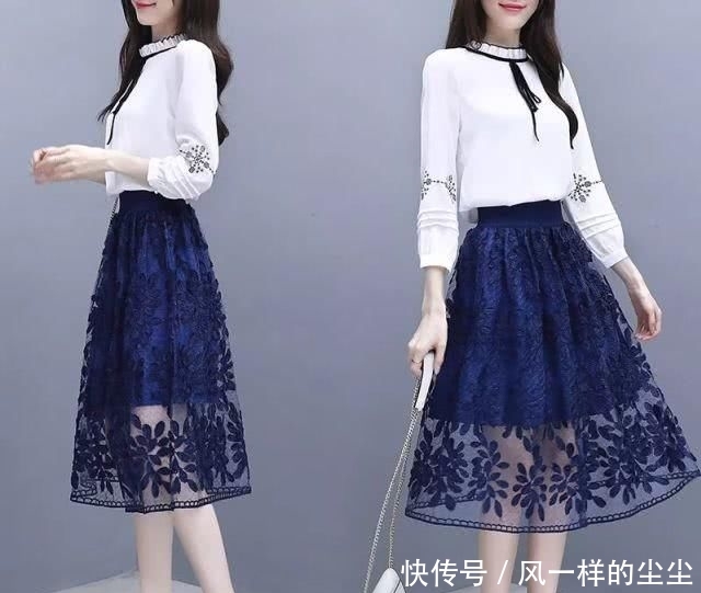  优雅：女人再美，别穿花枝招展！“小香风”春裙＋平鞋，衬得高雅又减龄