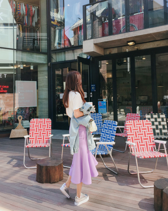 女神孙允珠，香芋蜜柚芭莎丽人娇甜牛仔装